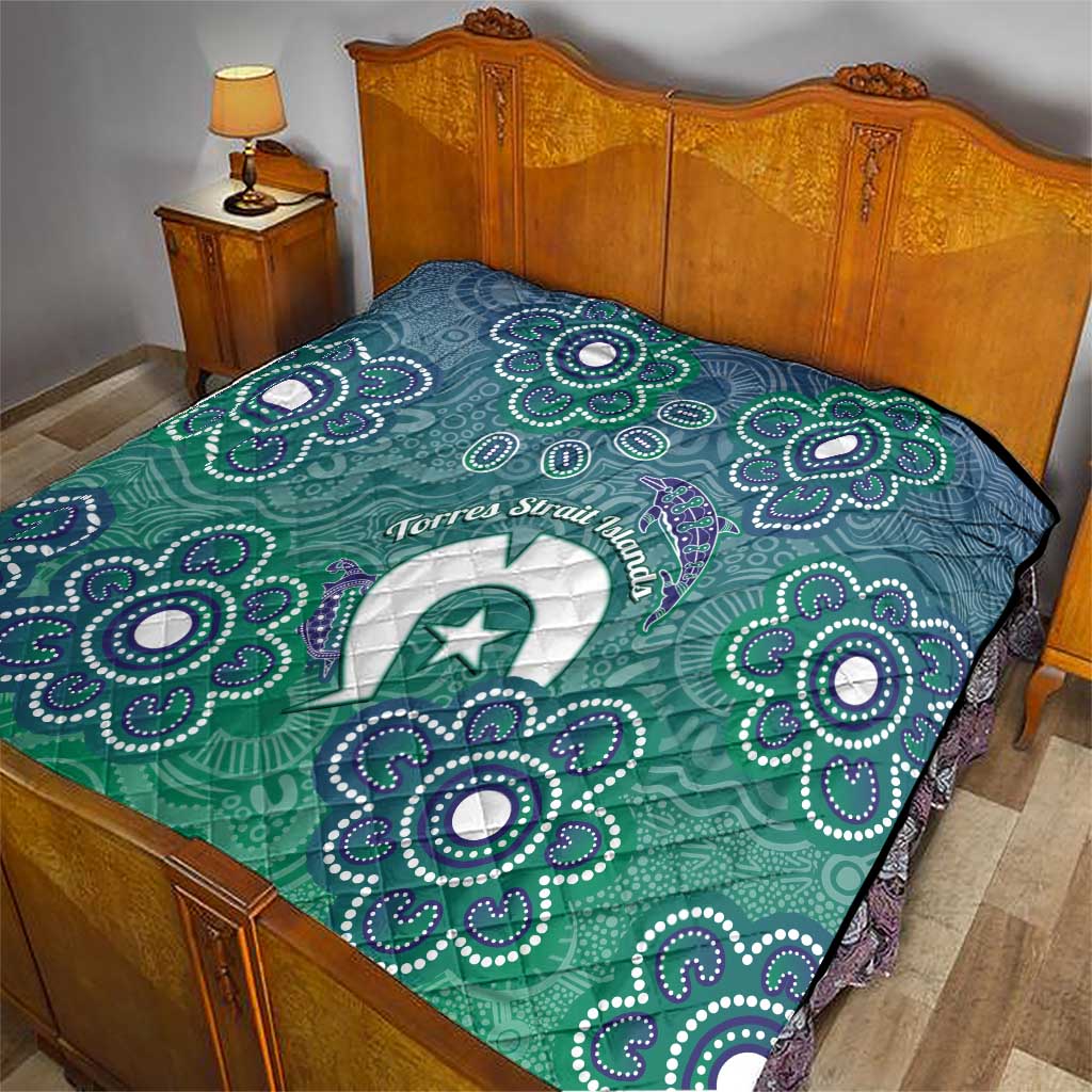 Sea Turtle Torres Strait Islands Quilt Pacific Indigenous Australian Oceanic Dot Art