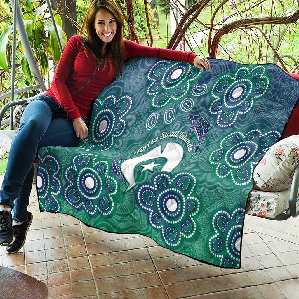 Sea Turtle Torres Strait Islands Quilt Pacific Indigenous Australian Oceanic Dot Art