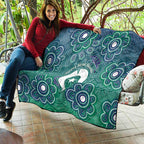 Sea Turtle Torres Strait Islands Quilt Pacific Indigenous Australian Oceanic Dot Art