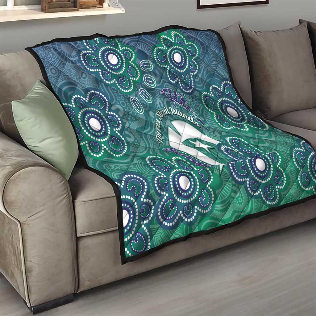 Sea Turtle Torres Strait Islands Quilt Pacific Indigenous Australian Oceanic Dot Art