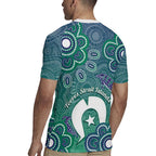 Sea Turtle Torres Strait Islands Rugby Jersey Pacific Indigenous Australian Oceanic Dot Art