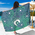 Sea Turtle Torres Strait Islands Sarong Pacific Indigenous Australian Oceanic Dot Art