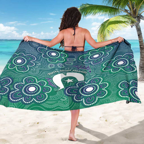 Sea Turtle Torres Strait Islands Sarong Pacific Indigenous Australian Oceanic Dot Art