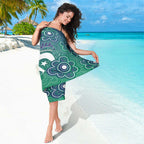 Sea Turtle Torres Strait Islands Sarong Pacific Indigenous Australian Oceanic Dot Art