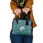 Sea Turtle Torres Strait Islands Shoulder Handbag Pacific Indigenous Australian Oceanic Dot Art