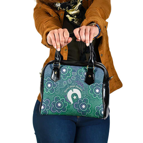 Sea Turtle Torres Strait Islands Shoulder Handbag Pacific Indigenous Australian Oceanic Dot Art