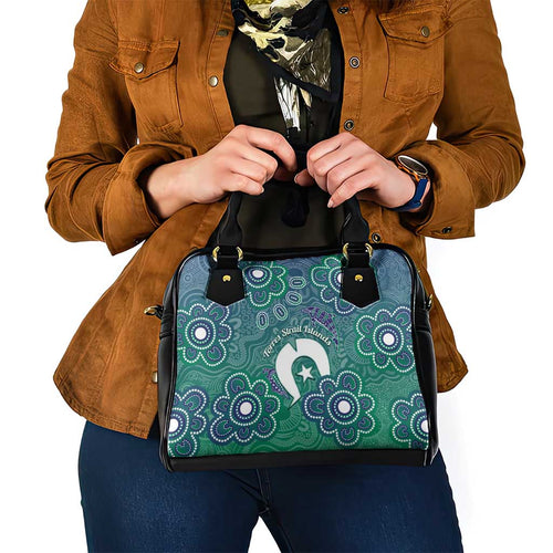 Sea Turtle Torres Strait Islands Shoulder Handbag Pacific Indigenous Australian Oceanic Dot Art