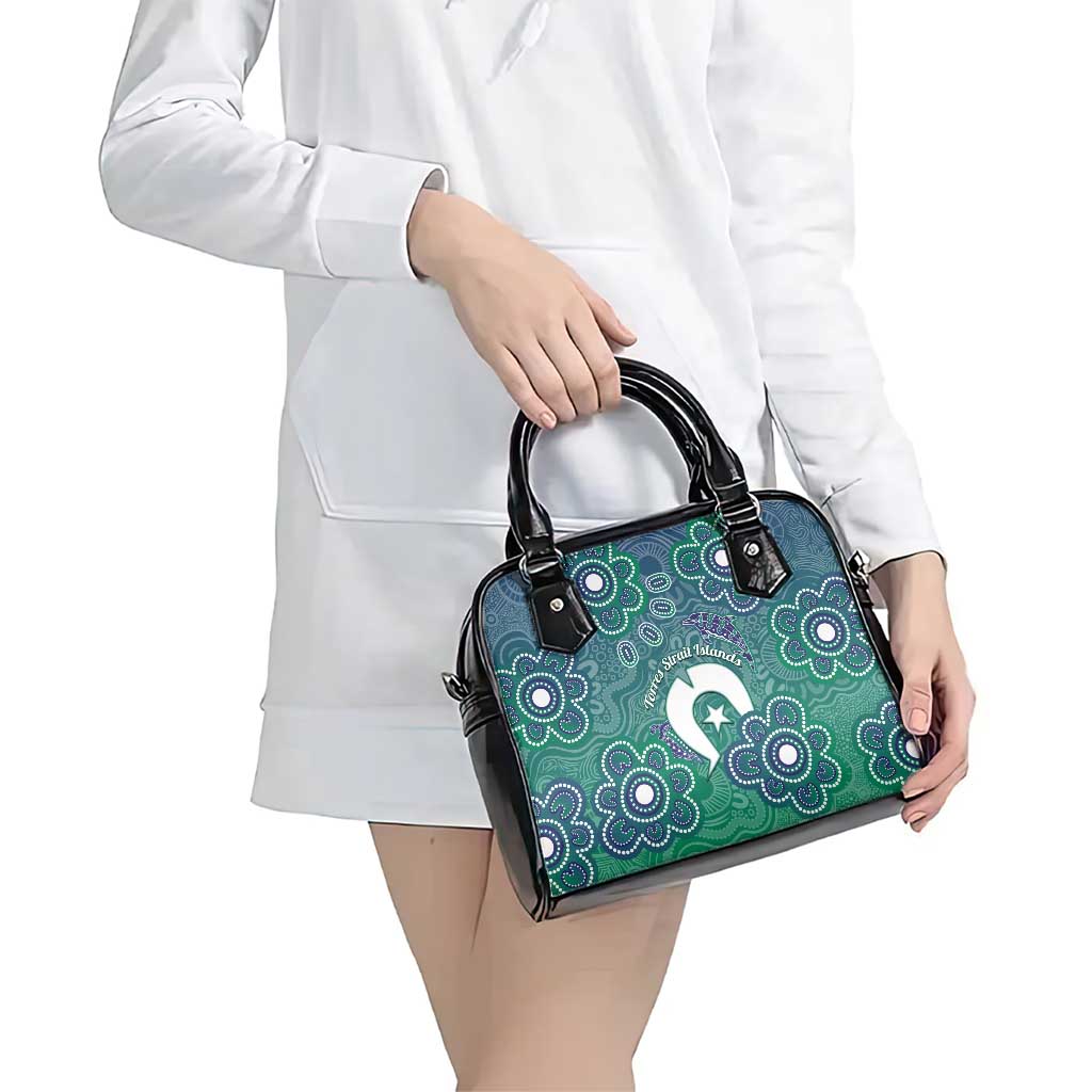 Sea Turtle Torres Strait Islands Shoulder Handbag Pacific Indigenous Australian Oceanic Dot Art
