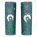 Sea Turtle Torres Strait Islands Skinny Tumbler Pacific Indigenous Australian Oceanic Dot Art