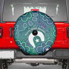 Sea Turtle Torres Strait Islands Spare Tire Cover Pacific Indigenous Australian Oceanic Dot Art