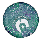 Sea Turtle Torres Strait Islands Spare Tire Cover Pacific Indigenous Australian Oceanic Dot Art