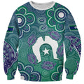 Sea Turtle Torres Strait Islands Sweatshirt Pacific Indigenous Australian Oceanic Dot Art