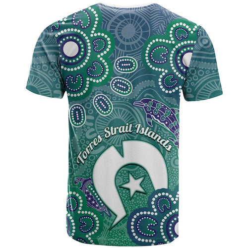 Sea Turtle Torres Strait Islands T Shirt Pacific Indigenous Australian Oceanic Dot Art
