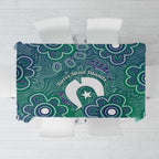 Sea Turtle Torres Strait Islands Tablecloth Pacific Indigenous Australian Oceanic Dot Art