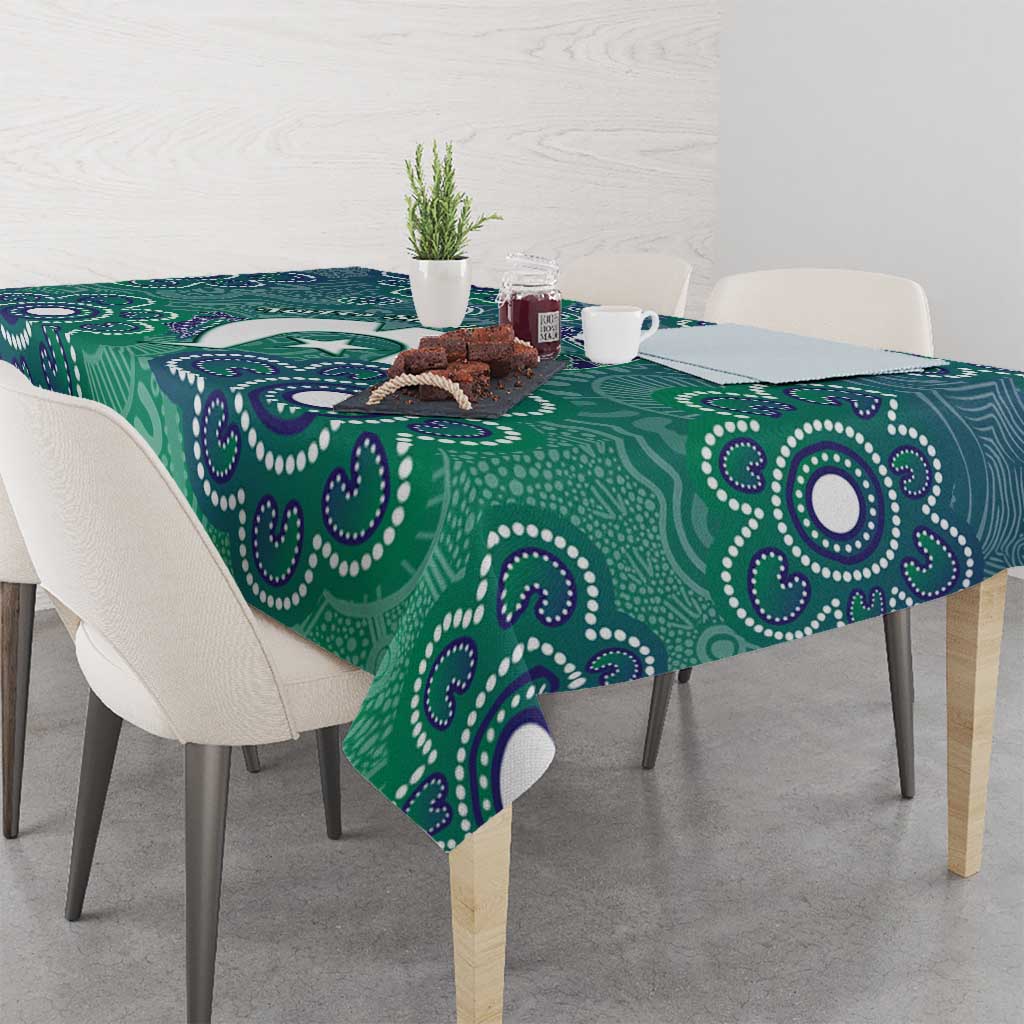 Sea Turtle Torres Strait Islands Tablecloth Pacific Indigenous Australian Oceanic Dot Art