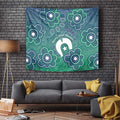 Sea Turtle Torres Strait Islands Tapestry Pacific Indigenous Australian Oceanic Dot Art