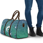 Sea Turtle Torres Strait Islands Travel Bag Pacific Indigenous Australian Oceanic Dot Art