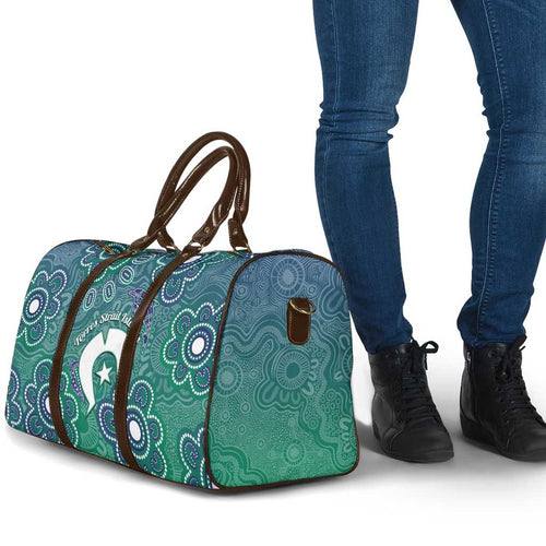 Sea Turtle Torres Strait Islands Travel Bag Pacific Indigenous Australian Oceanic Dot Art