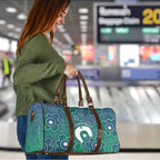 Sea Turtle Torres Strait Islands Travel Bag Pacific Indigenous Australian Oceanic Dot Art