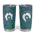 Sea Turtle Torres Strait Islands Tumbler Cup Pacific Indigenous Australian Oceanic Dot Art