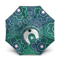Sea Turtle Torres Strait Islands Umbrella Pacific Indigenous Australian Oceanic Dot Art