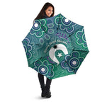 Sea Turtle Torres Strait Islands Umbrella Pacific Indigenous Australian Oceanic Dot Art
