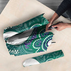 Sea Turtle Torres Strait Islands Umbrella Pacific Indigenous Australian Oceanic Dot Art