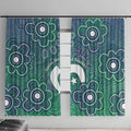 Sea Turtle Torres Strait Islands Window Curtain Pacific Indigenous Australian Oceanic Dot Art