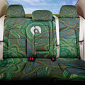 Torres Strait Islands Back Car Seat Cover Indigenous Ocean Wave Dot Green Color