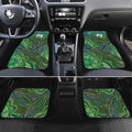 Torres Strait Islands Car Mats Indigenous Ocean Wave Dot Green Color