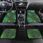 Torres Strait Islands Car Mats Indigenous Ocean Wave Dot Green Color