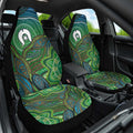 Torres Strait Islands Car Seat Cover Indigenous Ocean Wave Dot Green Color