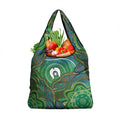 Torres Strait Islands Grocery Bag Indigenous Ocean Wave Dot Green Color