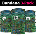 Torres Strait Islands Neck Gaiter Indigenous Ocean Wave Dot Green Color