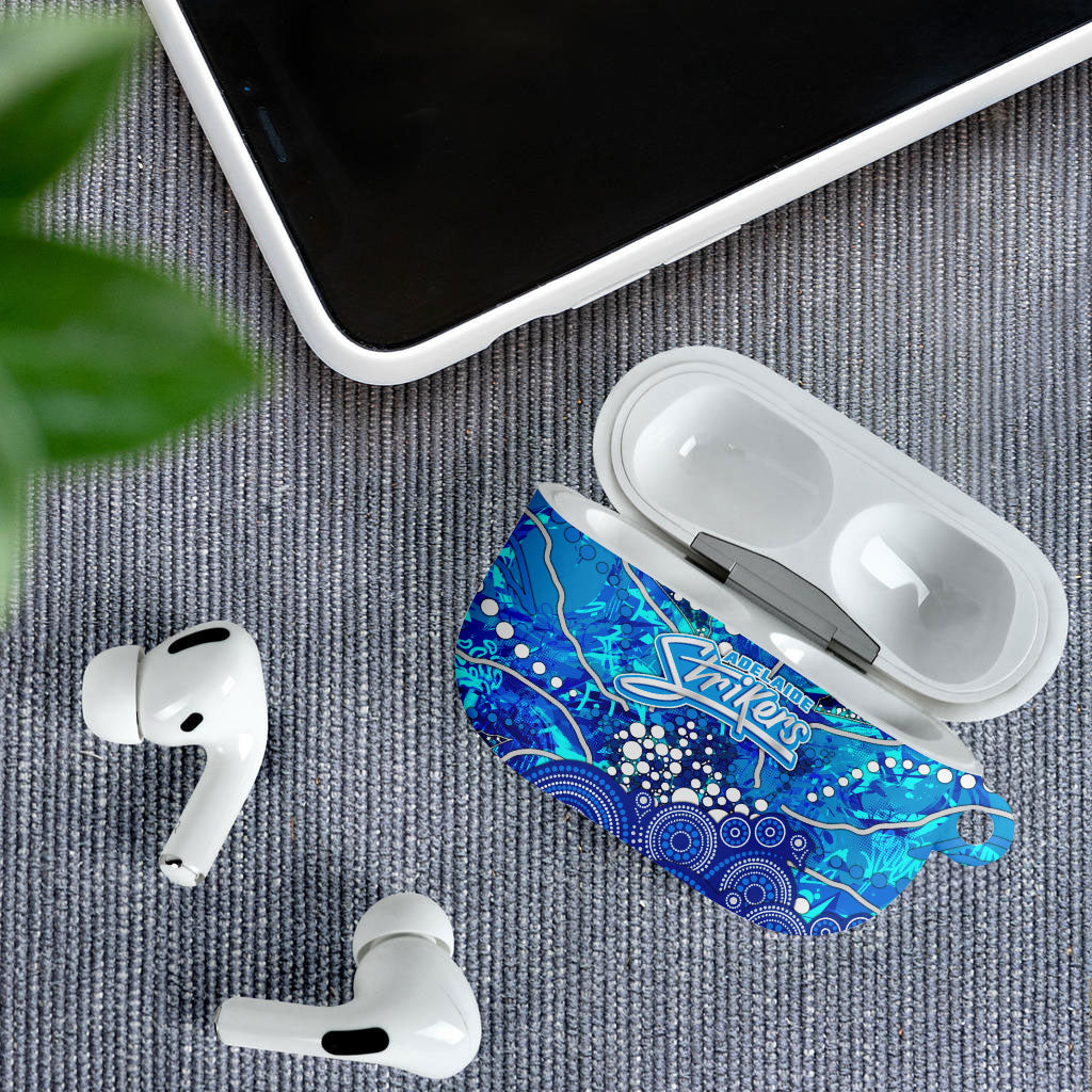 Adelaide Strikers AirPods Case Graffiti Urban Aboriginal Dot Abstract Design