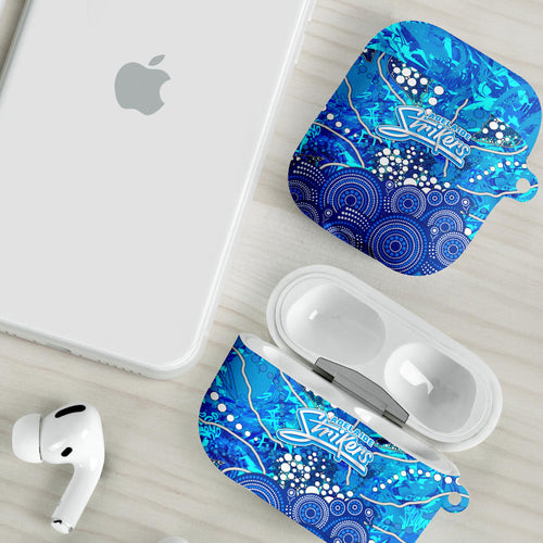 Adelaide Strikers AirPods Case Graffiti Urban Aboriginal Dot Abstract Design