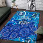 Adelaide Strikers Area Rug Graffiti Urban Aboriginal Dot Abstract Design