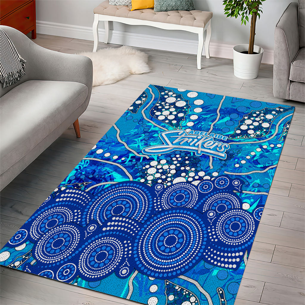 Adelaide Strikers Area Rug Graffiti Urban Aboriginal Dot Abstract Design