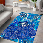 Adelaide Strikers Area Rug Graffiti Urban Aboriginal Dot Abstract Design