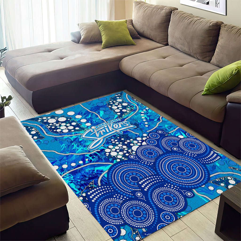 Adelaide Strikers Area Rug Graffiti Urban Aboriginal Dot Abstract Design