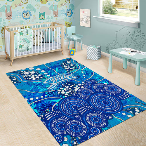 Adelaide Strikers Area Rug Graffiti Urban Aboriginal Dot Abstract Design