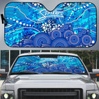 Adelaide Strikers Auto Sun Shade Graffiti Urban Aboriginal Dot Abstract Design