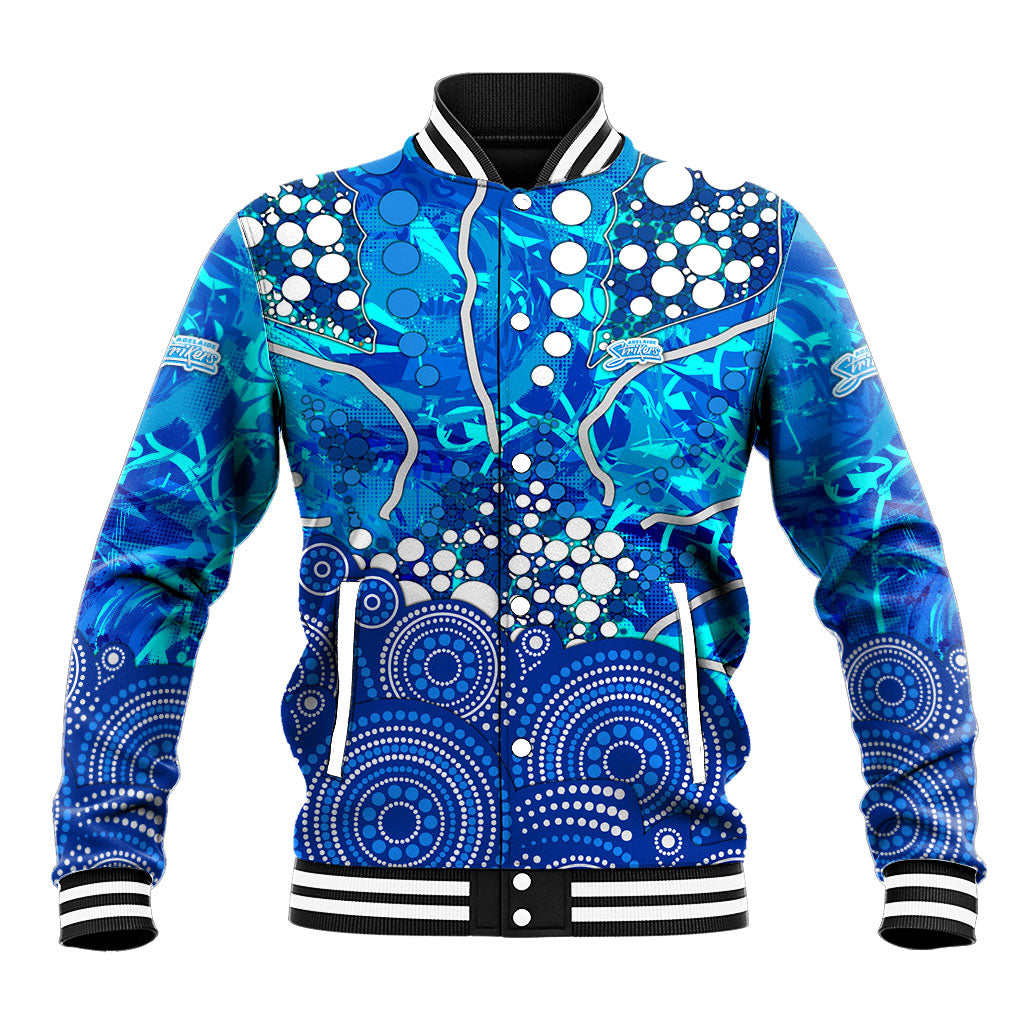 Adelaide Strikers Baseball Jacket Graffiti Urban Aboriginal Dot Abstract Design