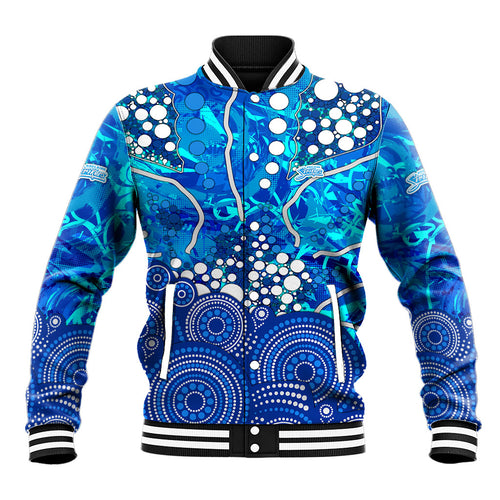 Adelaide Strikers Baseball Jacket Graffiti Urban Aboriginal Dot Abstract Design