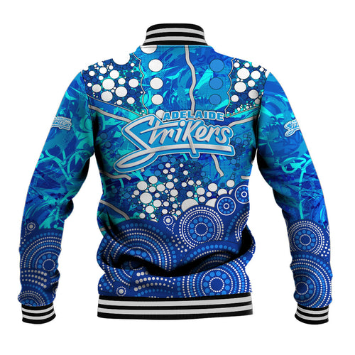 Adelaide Strikers Baseball Jacket Graffiti Urban Aboriginal Dot Abstract Design