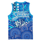 Adelaide Strikers Basketball Jersey Graffiti Urban Aboriginal Dot Abstract Design