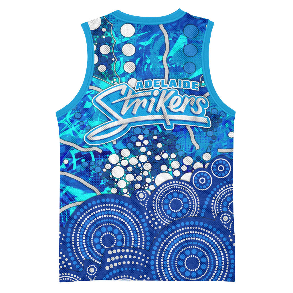 Adelaide Strikers Basketball Jersey Graffiti Urban Aboriginal Dot Abstract Design