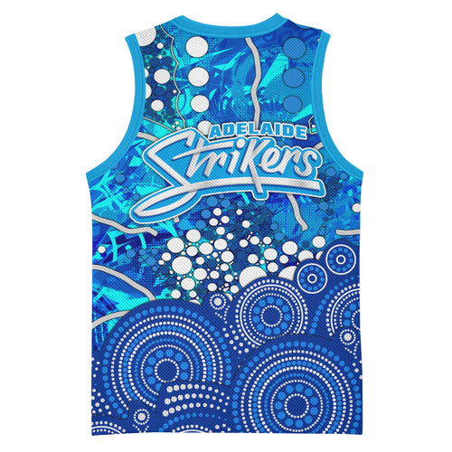 Adelaide Strikers Basketball Jersey Graffiti Urban Aboriginal Dot Abstract Design