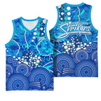Adelaide Strikers Basketball Jersey Graffiti Urban Aboriginal Dot Abstract Design