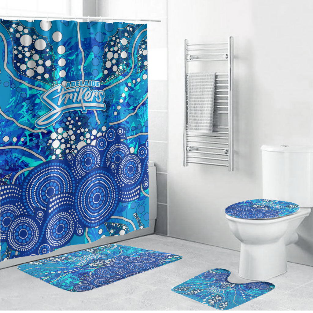 Adelaide Strikers Bathroom Set Graffiti Urban Aboriginal Dot Abstract Design